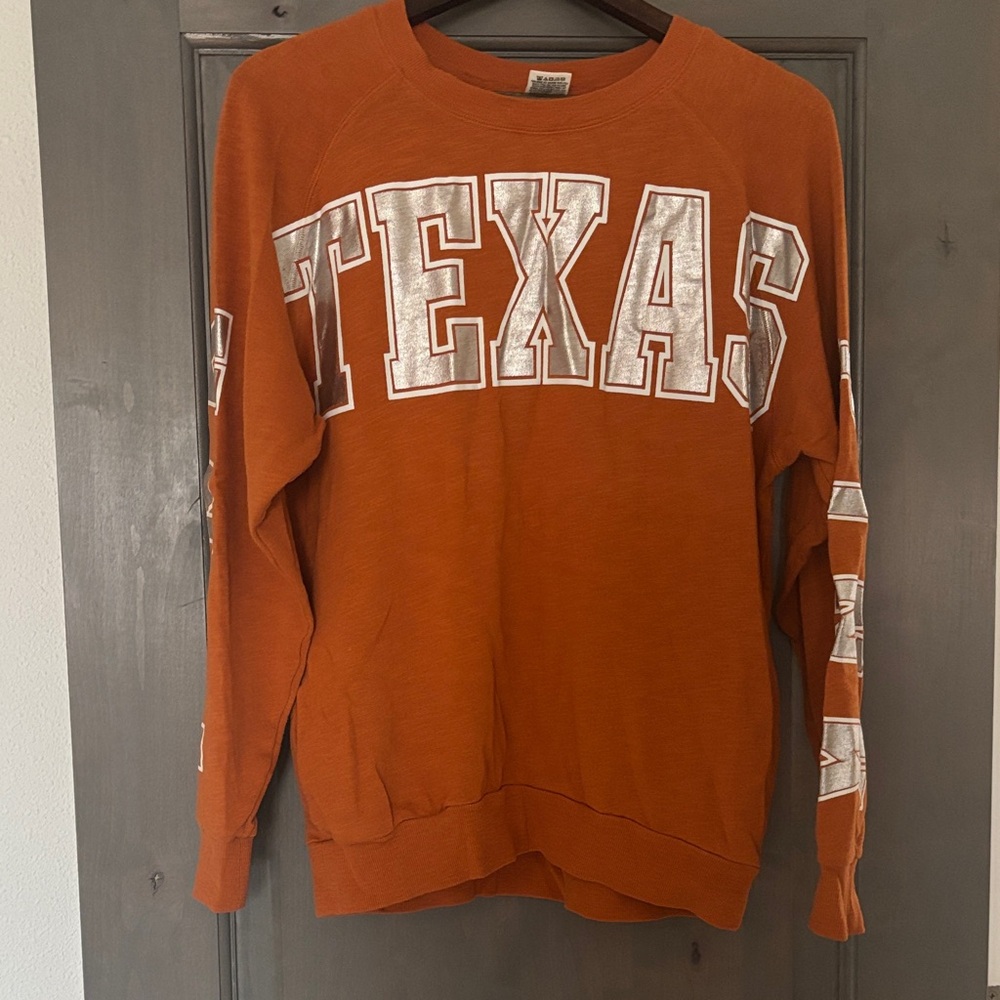 Victoria secret pink longhorn Texas Orange Sweater